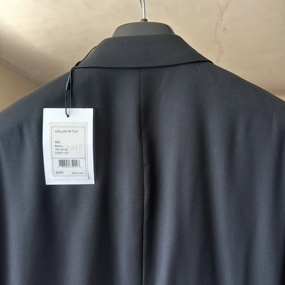 NWT Theory Men’s Tuxedo Jacket size 38 S - Picture 7 of 10